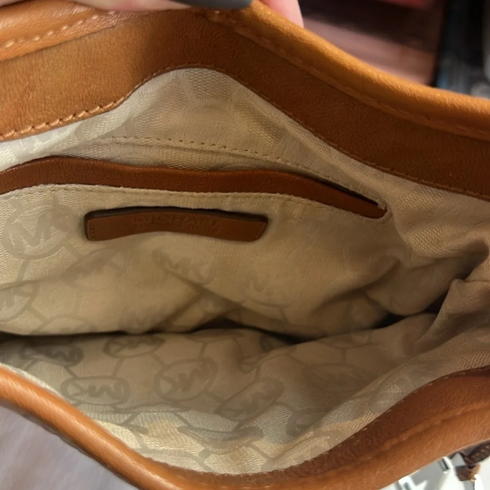 Vintage Y2K Michael Kors Crosby cognac, Large leather bag